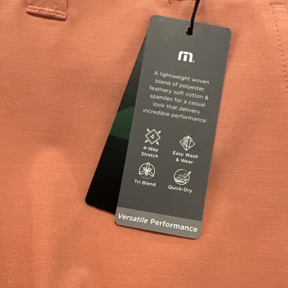 Travis Mathew 8" Tech Chino Golf Shorts - Terra Cotta Canvas - Men's 36 **NEW** - Picture 6 of 10